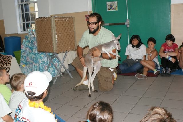 Thursday July 28 Camputos Day 6: Animal show at the camp site